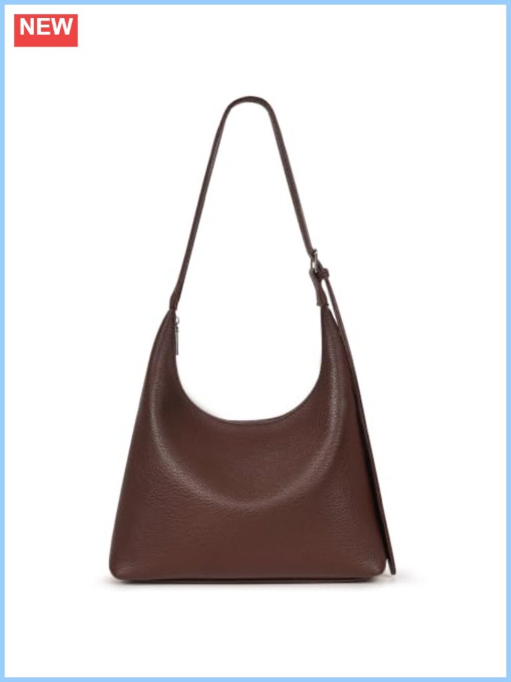 Small Slouchy Hobo Shoulder Bag Soft Vegan Leather Everyday Purse